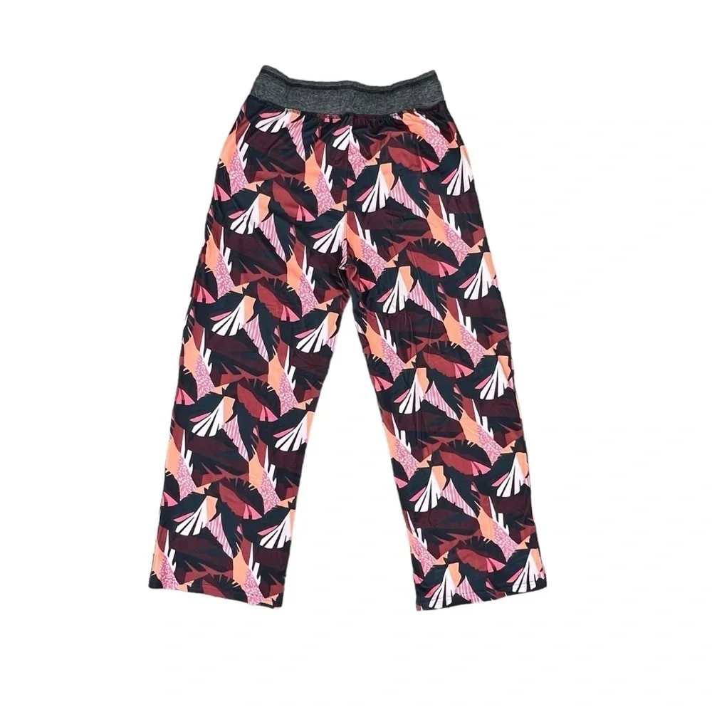 Women’s Pajama Pants – Tropical Leaf Print Lounge Pants (Size M) NWT - Picture 4 of 11